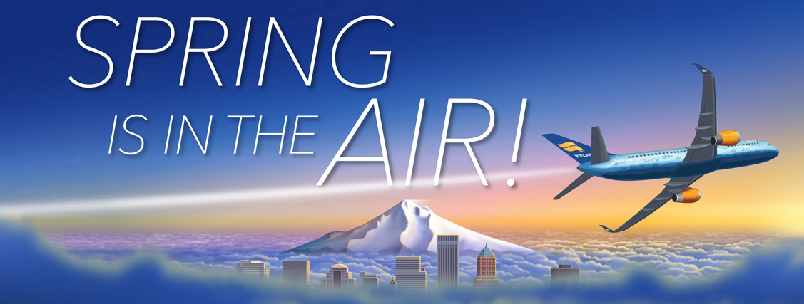 Fly from Portland International Airport to any Icelandair Destination