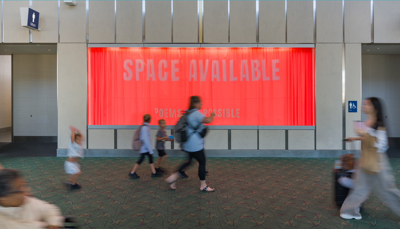 Morgan Ritter’s Textile Installation Adapts the Visual Language of Advertising