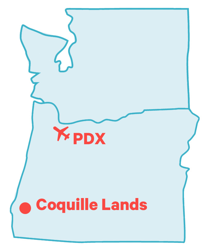 Coquille Lands Map