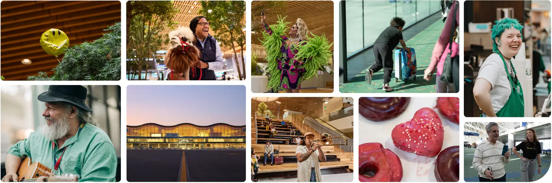 various joyful scenes from around PDX