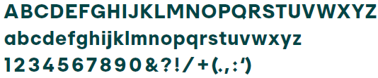 Maligne font full alphabet