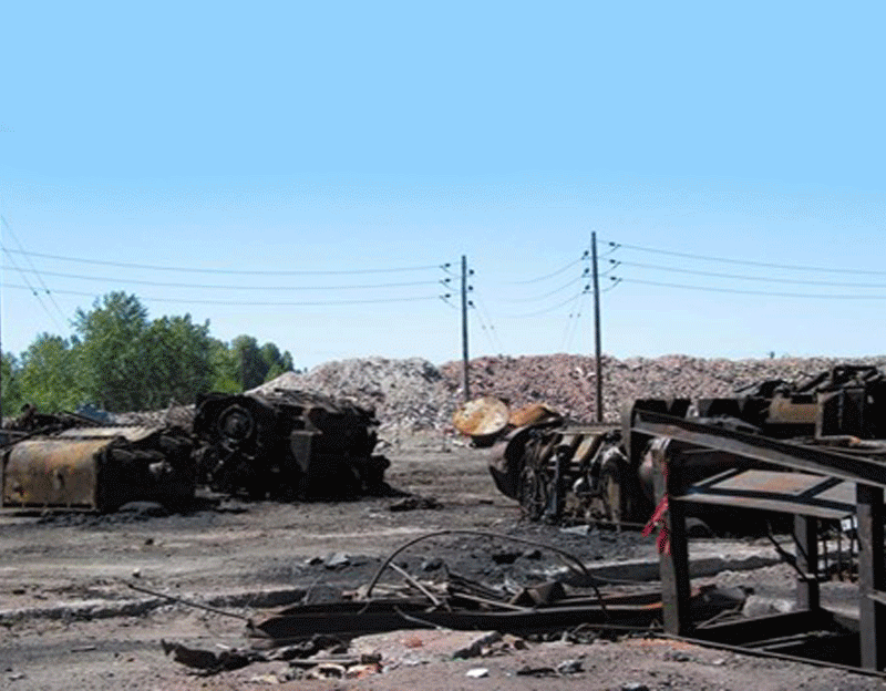 a before and after swipe of an industrial waste area becomming the TRIP business park