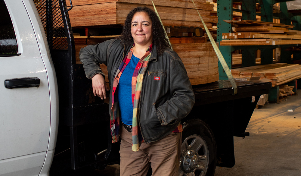 Sankofa Lumber’s Valerie Carey repurposes wood scraps from PDX