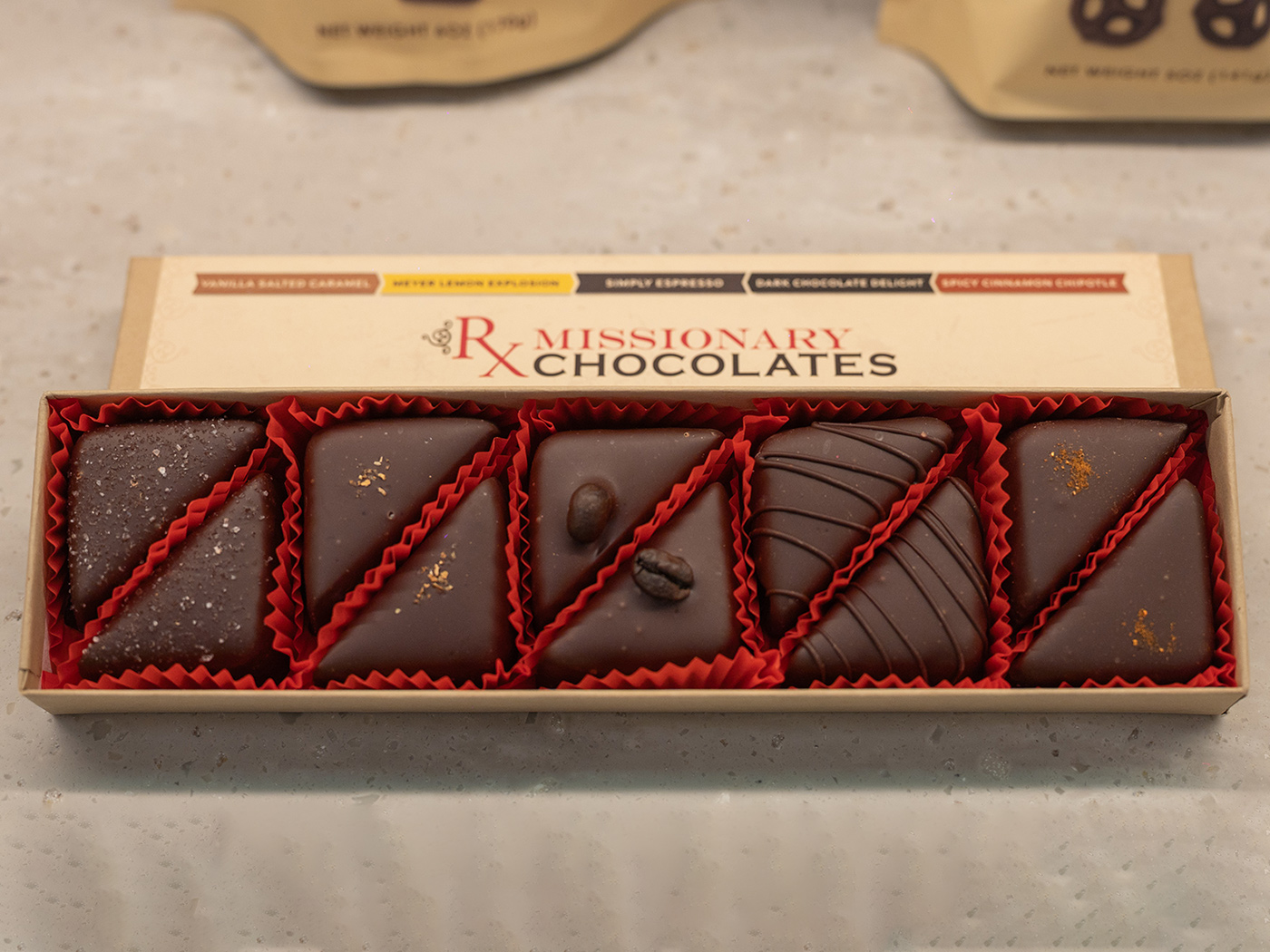 boxed mixed truffle sampler